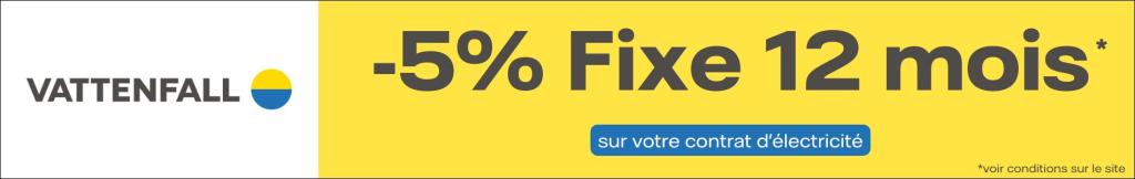 vattenfall pub fixe 12 ois