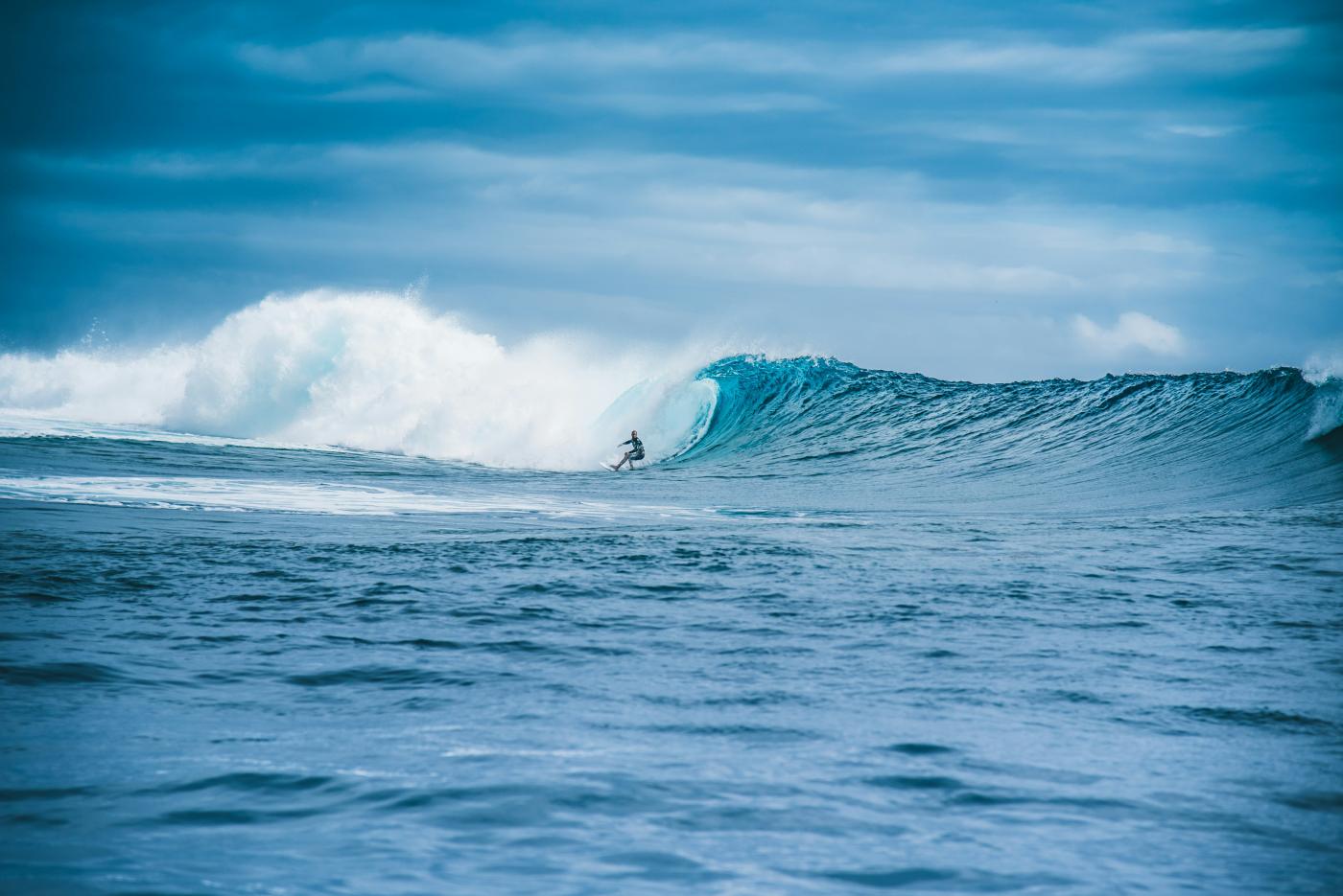 Epreuve de surf des JO à Tahiti