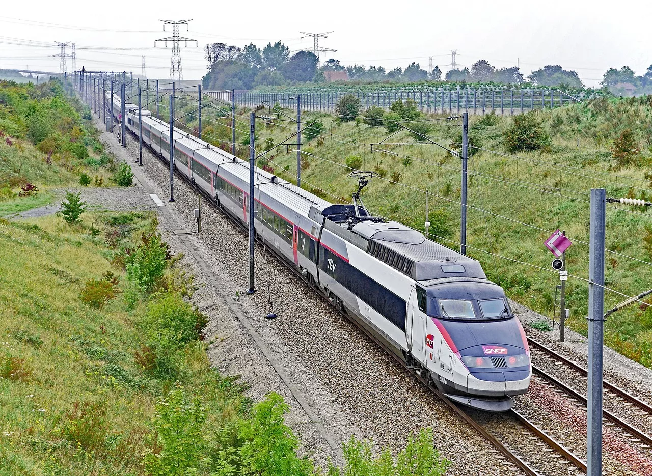Les joueurs de rugby voyagent en train